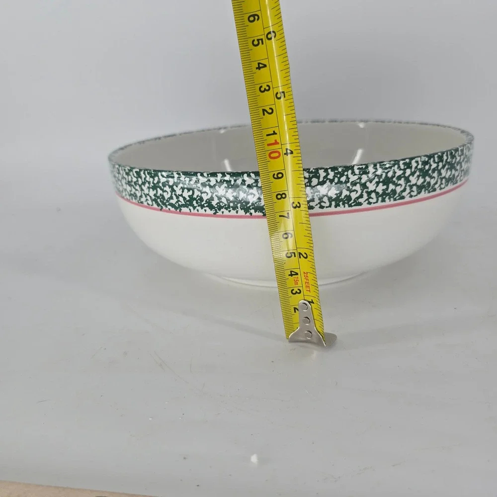 Vintage Furio Home Italy Christmas Tree Stoneware Serving Set 4 Piece